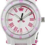 Juicy Couture Women’s 1900750 HRH White and Pink Plastic Bracelet Watch