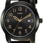 Timex Men’s TW2R29800 Highland Street Black Leather Strap Watch