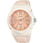 Casio Women’s Sporty Stainless Steel Quartz Watch with Resin Strap, Champagne, 15 (Model: LX-610-4AVCF)