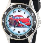 Disney Kid’s Cars Watch, Learn How to Tell Time – Kid’s Time Teacher Watch with Official Cars Character on The Dial, Childrens Watch with Black Rubber Strap, Kids Analog Watch, Safe for Children