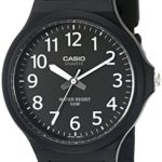 Casio Men’s Classic Quartz Watch with Resin Strap, Black, 20.15 (Model: MW240-1BV)