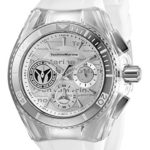 Technomarine Women’s Cruise California Stainless Steel Quartz Watch with Silicone Strap, White, 26.25 (Model: TM-118130)