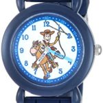 Disney Boys Toy Story 4 Analog-Quartz Watch with Silicone Strap, Blue, 16.1 (Model: WDS000721)