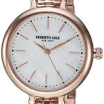 Kenneth Cole New York Women’s Analog-Quartz Watch with Stainless-Steel Strap, Rose Gold, 8 (Model: KC50065013)