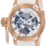 Invicta Men’s 11340 Russian Diver Grey, Beige and Brown Camouflage Dial White Polyurethane Watch