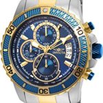 Invicta Men’s Pro Diver Quartz Watch with Stainless-Steel Strap, Two Tone, 22 (Model: 22415)