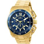 Invicta Men’s Pro Diver Quartz Watch with Stainless-Steel Strap, Gold, 24 (Model: 21954)