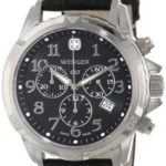 Wenger Men’s 78255 GST Chrono Stainless-Steel Black Leather Band Watch