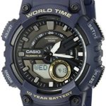 Casio Men’s Heavy Duty Quartz Resin Watch, Color: Blue (Model: AEQ110W-2AV)