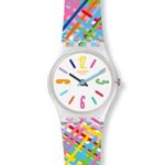 Swatch Unisex Adult Analogue Quartz Watch with Silicone Strap LK389