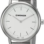 Wenger Women’s Urban Classic Swiss-Quartz Stainless-Steel Strap, Silver, 17.4 Casual Watch (Model: 01.1721.111)