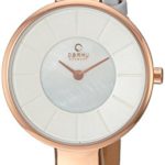 Obaku Women’s Quartz Stainless Steel and Leather Dress Watch, Color:White (Model: V149LXVWRW)