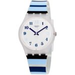 Swatch Unisex Adult Analogue Quartz Watch with Silicone Strap GE275