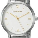 Wenger Women’s Metropolitan Donnissima Swiss-Quartz Stainless-Steel Strap, Silver, 16.5 Casual Watch (Model: 01.1731.104)