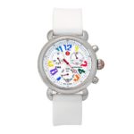 Michele Women’s MWW03M000090 Carousel CSX White Silicone Strap Chronograph Watch