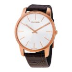 Calvin Klein Quartz Silver Dial Brown Leather Men’s Watch K2G21629