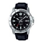 Casio MTP-VD01L-1EV Men’s Enticer Stainless Steel Black Dial Casual Analog Sporty Watch