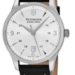 Victorinox Alliance Silver Dial Leather Strap Mens Watch 249034XG (Renewed)
