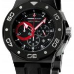 Momo Design Tempest Black and Red Chronograph Dial Black Silicone Mens Watch MD1004BK11