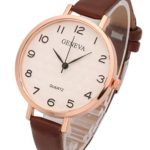 Top Plaza Womens Ladies Analog Quartz Wrist Watch – Fashion Simple Watch with Thin Leather Band Arabic Numerals