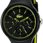 Lacoste Men’s 2010867 Borneo Analog Display Quartz Black Watch