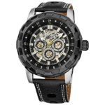 Akribos XXIV Men’s ‘Premier’ Automatic Multifunction Watch – 3 Skeleton Subdials on  Genuine Leather Strap – AK557