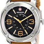 Wenger Men’s 01.1051.102 Escort Analog Display Swiss Quartz Brown Watch