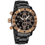 Akribos XXIV Men’s AK576RG Conqueror Diver’s Chronograph Stainless Steel Bracelet Watch