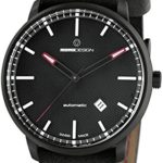 Momodesign essenziale automatico Mens Analog Automatic Watch with Leather Bracelet MD6004BK-12