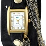 La Mer Collections Women’s LMCW1008 Venice Gold Black Multi Chain Watch