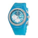 Technomarine Women’s Cruise Jellyfish Stainless Steel Quartz Watch with Silicone Strap, Blue, 25 (Model: TM-115106)