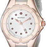 MICHELE Women’s MWW12P000010 Jellybean Topaz-Accented Rose Gold-Tone Stainless Steel Watch