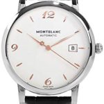 Montblanc Silvered White Dial Automatic Mens Watch 110717