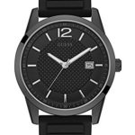 Guess Perry Black Dial Silicone Strap Men’s Watch W0991G3