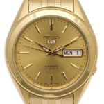 Seiko Men’s SNKL28 Gold Plated Stainless Steel Analog with Gold Dial Watch