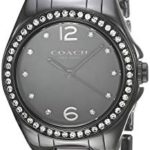 Coach Womens 14502130 Mini Tristen Black Ceramic Glitz Watch