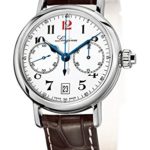 Special Edition Longines Heritage 180th Anniversary Chronograph Steel Mens Strap Watch Calendar L2.775.4.23.3