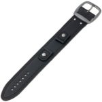 Hadley-Roma Men’s 18mm Leather Watch Strap, Color:Black (Model: MSM912RA-180)