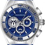 Technomarine Men’s Cruise California Stainless Steel Quartz Watch with Silicone Strap, Blue, 29.1 (Model: TM-118121)