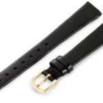 Hadley-Roma Women’s 13mm Leather Watch Strap, Color:Black (Model: LSL702RA 130)