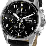 Jacques Lemans Men’s 1-1750A Liverpool Automatic Analog Display Swiss Automatic Black Watch