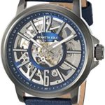 Kenneth Cole New York Men’s Automatic Stainless Steel Japanese-Quartz Watch with Leather Strap, Blue, 22 (Model: KC50779010)