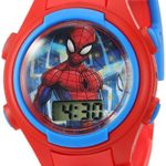 Marvel Boys’ Quartz Plastic Strap, red, 15 Casual Watch (Model: SPD4452)