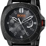 BOSS Orange Men’s 1513252 SAO PAULO Black Stainless Steel Bracelet Watch