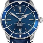 Breitling Superocean Heritage II 46 Blue Dial and Leather Strap Watch AB202016/C961-101X