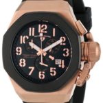 Swiss Legend Men’s 10542-RG-01-BB Trimix Diver Chronograph Black Dial Black Silicone Watch