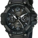 Casio Men’s Heavy Duty Chronograph Stainless Steel Quartz Watch with Resin Strap, Black, 25 (Model: MCW-100H-1A3VCF)