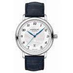 Montblanc Men’s Star Legacy 42mm Blue Alligator Leather Band Steel Case Automatic Analog Watch 117575