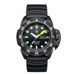 Luminox Men’s ‘SEA’ Swiss Automatic Stainless Steel and Rubber Casual Watch, Color:Black (Model: 1521)