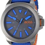 BOSS Orange Men’s 1513008 New York Analog Display Quartz Blue Watch